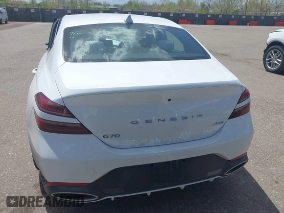2025 Genesis G70 2.5T with VIN KMTG34SC6SU155525, listed as a IAAI auction lot 42064895 with 6,538 mi miles. Bid and sale history available at carsss.com. Image 16.
