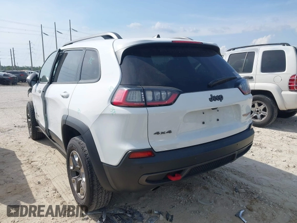 2019 Jeep Cherokee Trailhawk Elite with VIN 1C4PJMBN3KD487461, listed as a IAAI auction lot 41869751 with 91,197 mi miles and . Bid and sale history available at DreamBid. Image 3.