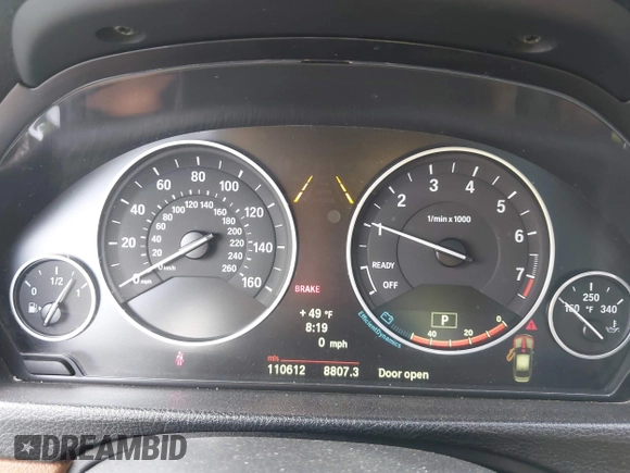 2013 BMW 3 Series 335i xDrive with VIN WBA3B9C58DJ437096, listed as a IAAI auction lot 42145495 with 110,612 mi miles and . Bid and sale history available at DreamBid. Image 7.