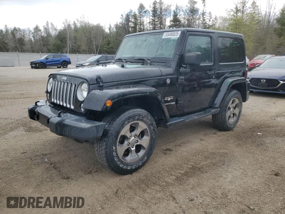 2018 Jeep Wrangler Sahara z VIN 1C4AJWBG0JL903053, wystawiony jako Copart lot #55486835 z przebiegiem 136 516 mil mil oraz Czysty tytuł • Clean title. Historia ofert i sprzedaży dostępna na DreamBid. Obrazek 1.