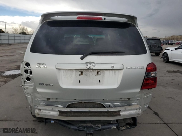 2007 Toyota Highlander w/3rd Row with VIN JTEEP21A470192887, listed as a Copart auction lot 51639625 with 132,676 mi miles and Salvage Title. Bid and sale history available at carsss.com. Image 6.