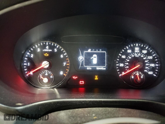 2016 Kia Sorento LX with VIN 5XYPGDA54GG174153, listed as a Copart auction lot 53399805 with 99,449 mi miles and Clean Title. Bid and sale history available at carsss.com. Image 9.
