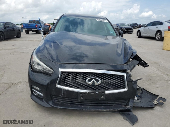 2017 Infiniti Q50 2.0t with VIN JN1CV7AP4HM640948, listed as a Copart auction lot 51890464 with NaN miles and Salvage Title. Bid and sale history available at carsss.com. Image 5.