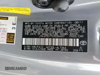 2012 Scion tC with VIN JTKJF5C77C3026437, listed as a Copart auction lot 45484865 with 215,709 mi miles and Salvage Title. Bid and sale history available at carsss.com. Image 14.