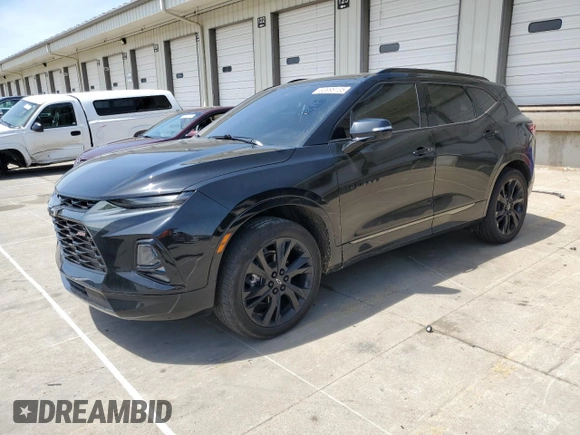 2021 Chevrolet Blazer RS z VIN 3GNKBKRS0MS522085, wystawiony jako Copart lot #53998135 z przebiegiem 37 961 mil mil oraz Szkoda całkowita • Salvage title. Historia ofert i sprzedaży dostępna na DreamBid. Obrazek 1.