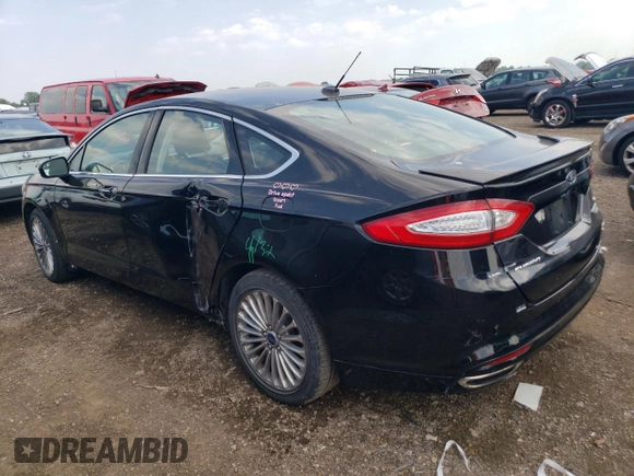 2016 Ford Fusion Titanium z VIN 3FA6P0K90GR399896, wystawiony jako Copart lot #63504265 z przebiegiem 37 066 mil mil oraz Szkoda całkowita • Salvage title. Historia ofert i sprzedaży dostępna na DreamBid. Obrazek 2.