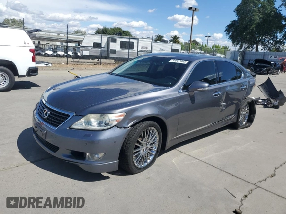 2012 Lexus LS 460 with VIN JTHBL5EF0C5109106, listed as a Copart auction lot 56967365 with Not provided miles and Salvage title. Bid and sale history available at DreamBid. Image 1.