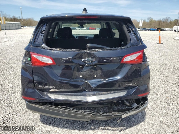 2020 Chevrolet Equinox LT with VIN 2GNAXUEV2L6196781, listed as a Copart auction lot 53606765 with 23,260 mi miles and Salvage Title. Bid and sale history available at carsss.com. Image 6.