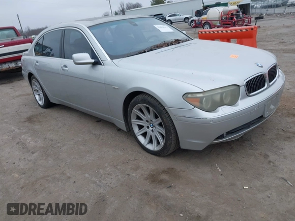 2005 BMW 7 Series 745Li with VIN WBAGN63545DS59047, listed as a IAAI auction lot 41802442 with Not Provided miles and . Bid and sale history available at carsss.com. Image 1.