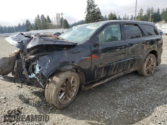 2021 Dodge Durango R/T with VIN 1C4SDJCTXMC520624, listed as a Copart auction lot 50588665 with 84,952 mi miles and Salvage Title. Bid and sale history available at DreamBid. Image 1.
