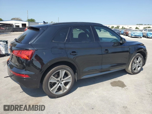 2019 Audi Q5 Premium Plus with VIN WA1BNAFY0K2115034, listed as a Copart auction lot 58176075 with 78,705 mi miles and Non repairable. Bid and sale history available at DreamBid. Image 3.