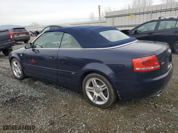 2007 Audi A4 2.0T with VIN WAUAF48H27K017866, listed as a Copart auction lot 86178714 with 66,146 mi miles and Salvage Title. Bid and sale history available at carsss.com. Image 2.