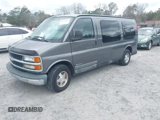 2000 Chevrolet Express Cargo Van w/YF7 with VIN 1GBFG15R1Y1113064, listed as a IAAI auction lot 41727851 with 344,670 mi miles. Bid and sale history available at carsss.com. Image 2.