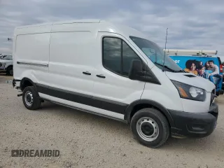 2024 Ford Transit Cargo with VIN 1FTBR1C8XRKA85811, listed as a Copart auction lot 74528914 with 1,725 mi miles and Salvage Title. Bid and sale history available at DreamBid. Image 4.