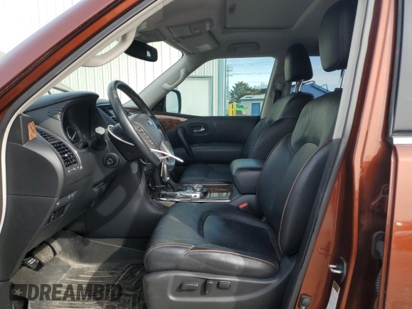 2020 Nissan Armada SL with VIN JN8AY2NC2LX518378, listed as a Copart auction lot 45542265 with 56,386 mi miles and Salvage Title. Bid and sale history available at carsss.com. Image 7.