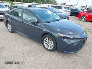 2025 Toyota Camry LE with VIN 4T1DAACK5SU522373, listed as a IAAI auction lot 42094179 with 6,264 mi miles and . Bid and sale history available at DreamBid. Image 1.