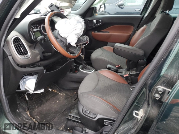 2014 FIAT 500L Trekking with VIN ZFBCFADH8EZ008838, listed as a Copart auction lot 76446664 with 92,949 mi miles and Salvage Title. Bid and sale history available at carsss.com. Image 7.
