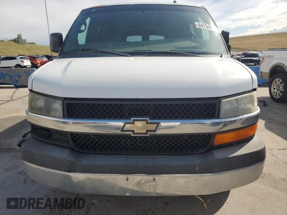 2013 Chevrolet Express Passenger LT with VIN 1GAZG1FG2D1144719, listed as a Copart auction lot 64759665 with Not provided miles and Clean title. Bid and sale history available at DreamBid. Image 5.