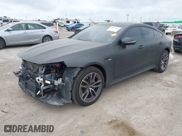 2021 Mercedes-Benz AMG GT 43 z VIN W1K7X5KB4MA035250, wystawiony jako IAAI lot #41871141 z przebiegiem 40 801 mil mil oraz . Historia ofert i sprzedaży dostępna na DreamBid. Obrazek 2.