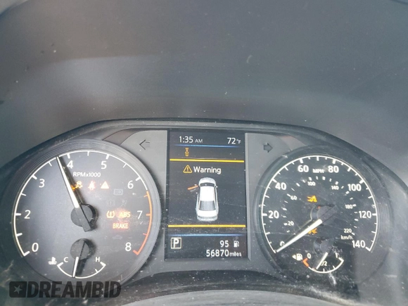 2023 Nissan Altima S with VIN 1N4BL4BV7PN328485, listed as a Copart auction lot 49482745 with 56,870 mi miles and Clean Title. Bid and sale history available at DreamBid. Image 9.