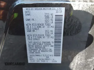 2020 Infiniti QX60 Luxe с VIN 5N1DL0MM6LC521745, выставлен на аукционе IAAI как лот 42265588 с пробегом 172 263 миль миль и . История ставок и продаж доступна на DreamBid. Изображение 9.