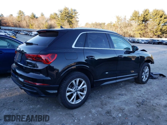 2021 Audi Q3 S line Premium with VIN WA1DECF3XM1053742, listed as a Copart auction lot 40984193 with 19,469 mi miles. Bid and sale history available at carsss.com. Image 3.