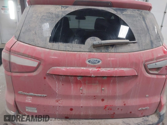 2019 Ford EcoSport SE with VIN MAJ6S3GL2KC290237, listed as a IAAI auction lot 41601265 with 108,754 mi miles and . Bid and sale history available at DreamBid. Image 16.