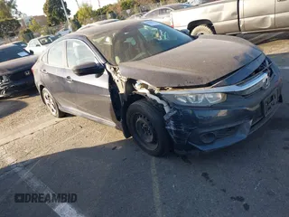 2017 Honda Civic Sedan LX with VIN 19XFC2F65HE209813, listed as a IAAI auction lot 41049476 with 61,482 mi miles. Bid and sale history available at carsss.com. Image 1.