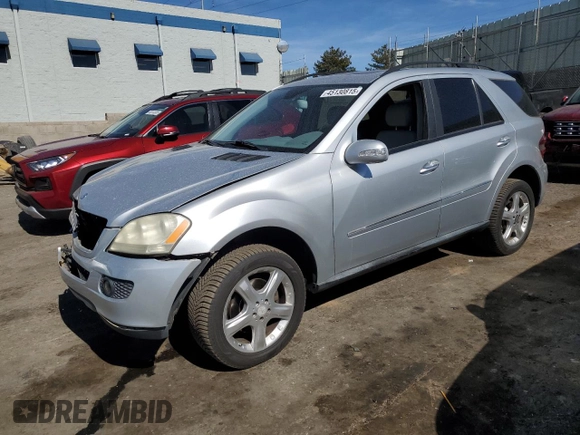 2008 Mercedes-Benz M 320 CDI with VIN 4JGBB22EX8A427338, listed as a Copart auction lot 45130815 with 168,586 mi miles and Salvage Title. Bid and sale history available at carsss.com. Image 1.