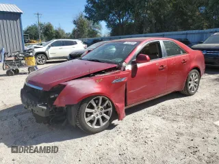 2008 Cadillac CTS RWD w/1SB with VIN 1G6DV57V480211590, listed as a Copart auction lot 76573594 with 0 mi miles and Salvage Title. Bid and sale history available at carsss.com. Image 1.