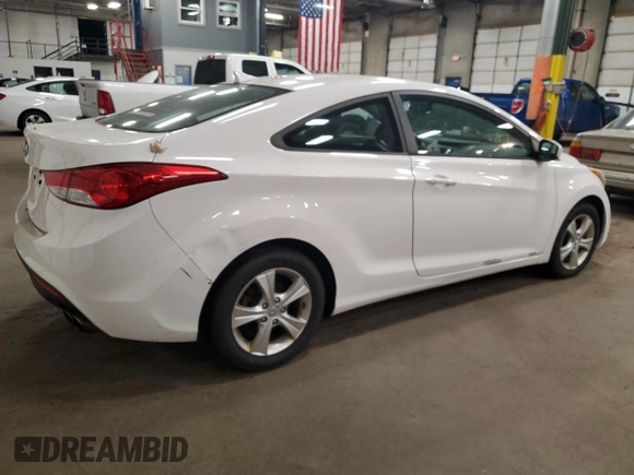 2013 Hyundai Elantra Coupe GS PZEV with VIN KMHDH6AE8DU015248, listed as a Copart auction lot 79494334 with 119,839 mi miles and Salvage Title. Bid and sale history available at carsss.com. Image 3.