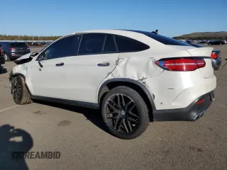 2016 Mercedes-Benz GLE 63 S AMG with VIN 4JGED7FB3GA008041, listed as a Copart auction lot 50839935 with 70,017 mi miles and Salvage title. Bid and sale history available at DreamBid. Image 2.