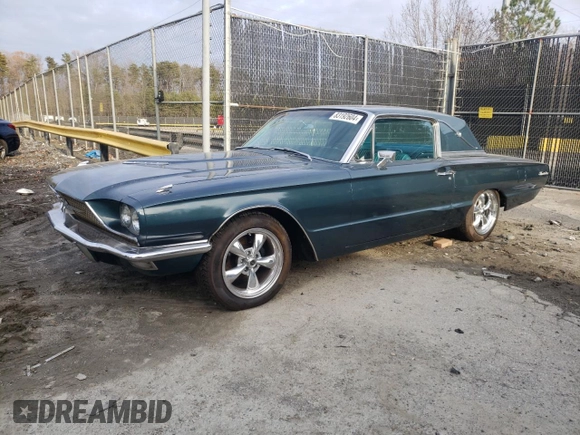 1966 Ford Thunderbird with VIN 6Y87Z137821, listed as a Copart auction lot 83192604 with 97,481 mi miles and Clean Title. Bid and sale history available at DreamBid. Image 1.