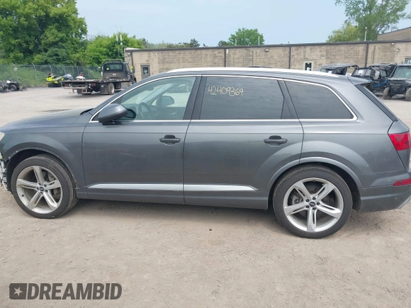 2019 Audi Q7 Prestige with VIN WA1VAAF78KD025828, listed as a IAAI auction lot 42409369 with 92,834 mi miles and . Bid and sale history available at DreamBid. Image 15.