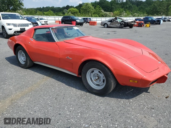1975 Chevrolet Corvette with VIN 1Z37J5S433144, listed as a Copart auction lot 67254065 with 57,154 mi miles and Clean title. Bid and sale history available at DreamBid. Image 4.
