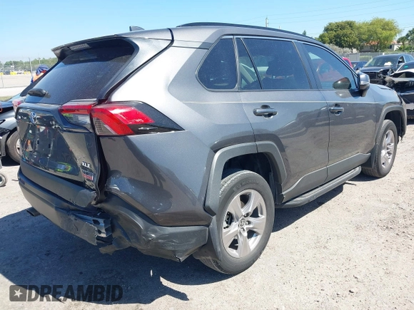2023 Toyota RAV4 XLE with VIN 2T3W1RFV2PW250599, listed as a IAAI auction lot 41738576 with 40,111 mi miles. Bid and sale history available at carsss.com. Image 4.