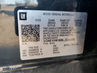 2020 Chevrolet Traverse LT Leather with VIN 1GNEVHKW8LJ114258, listed as a Copart auction lot 42013355 with 95,676 mi miles and Salvage Title. Bid and sale history available at carsss.com. Image 14.