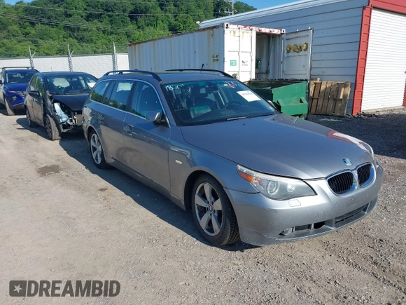 2006 BMW 5 Series 530xi with VIN WBANN73576CN00345, listed as a IAAI auction lot 39526044 with 158,525 mi miles and . Bid and sale history available at carsss.com. Image 1.