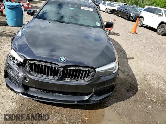 2019 BMW 5 Series 530i with VIN WBAJA5C53KWW30663, listed as a Copart auction lot 52177985 with 116,233 mi miles and Salvage Title. Bid and sale history available at carsss.com. Image 11.