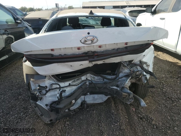 2021 Hyundai Elantra SEL with VIN 5NPLM4AG1MH022604, listed as a Copart auction lot 42747095 with 87,256 mi miles and Salvage Title. Bid and sale history available at carsss.com. Image 6.