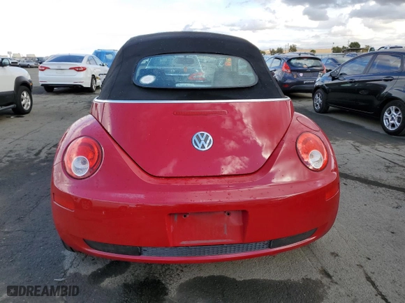 2008 Volkswagen New Beetle Convertible SE with VIN 3VWRG31Y18M400549, listed as a Copart auction lot 80953294 with 110,096 mi miles and Clean Title. Bid and sale history available at carsss.com. Image 6.