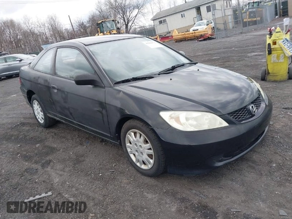 2005 Honda Civic Cpe LX with VIN 1HGEM22585L054068, listed as a IAAI auction lot 41961971 with 108,941 mi miles. Bid and sale history available at carsss.com. Image 1.