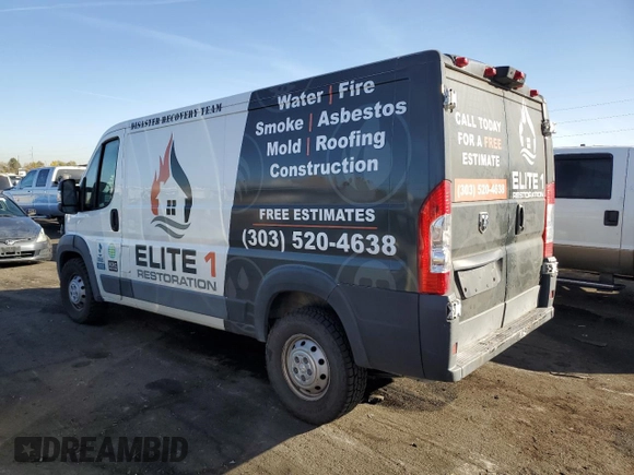 2016 Ram ProMaster Cargo with VIN 3C6TRVAG2GE110441, listed as a Copart auction lot 77878704 with 209,205 mi miles and Salvage Title. Bid and sale history available at DreamBid. Image 2.