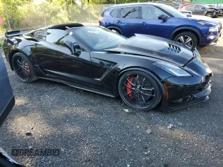 2015 Chevrolet Corvette Z06 3LZ with VIN 1G1YT2D69F5601500, listed as a Copart auction lot 67077874 with 0 mi miles and Salvage Title. Bid and sale history available at carsss.com. Image 4.