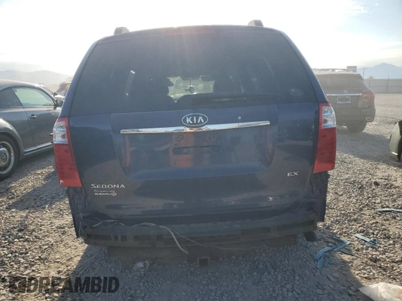 2007 Kia Sedona EX with VIN KNDMB233376170289, listed as a Copart auction lot 63523414 with 0 mi miles and Salvage Title. Bid and sale history available at carsss.com. Image 6.