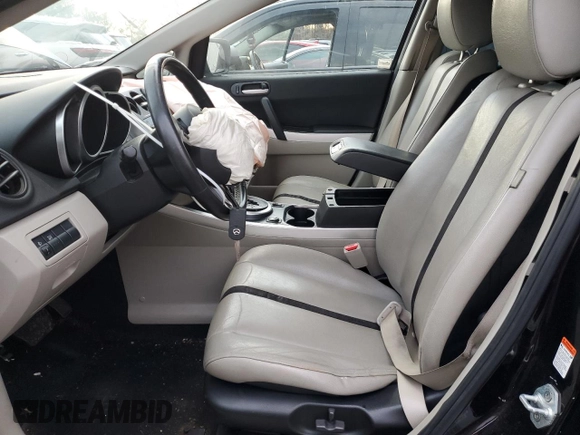 2007 Mazda CX-7 Sport with VIN JM3ER29L570120611, listed as a Copart auction lot 86691444 with 128,486 mi miles and Salvage Title. Bid and sale history available at carsss.com. Image 7.