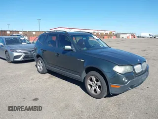 2007 BMW X3 3.0si with VIN WBXPC93437WF15371, listed as a IAAI auction lot 40359018 with 175,658 mi miles and . Bid and sale history available at DreamBid. Image 1.