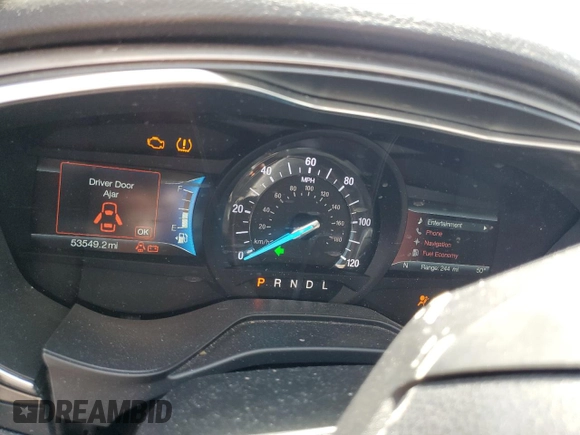 2020 Ford Fusion SE with VIN 3FA6P0LU9LR181291, listed as a Copart auction lot 63037215 with 53,549 mi miles and Salvage title. Bid and sale history available at DreamBid. Image 9.