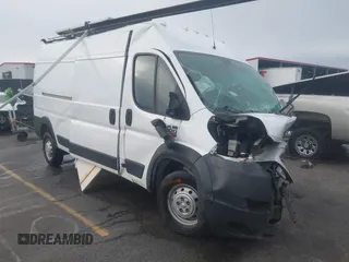 2020 Ram ProMaster Cargo with VIN 3C6TRVDG9LE122141, listed as a IAAI auction lot 41293221 with 78,143 mi miles. Bid and sale history available at carsss.com. Image 1.