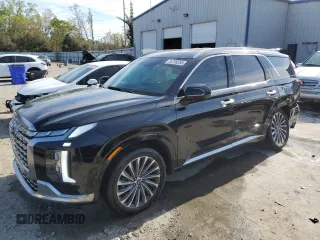 2024 Hyundai Palisade Calligraphy z VIN KM8R74GE7RU751108, wystawiony jako Copart lot #50709255 z przebiegiem 15 120 mil mil oraz Szkoda całkowita • Salvage title. Historia ofert i sprzedaży dostępna na DreamBid. Obrazek 1.